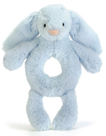 Bashful Bunny Skallra, blå från Jellycat